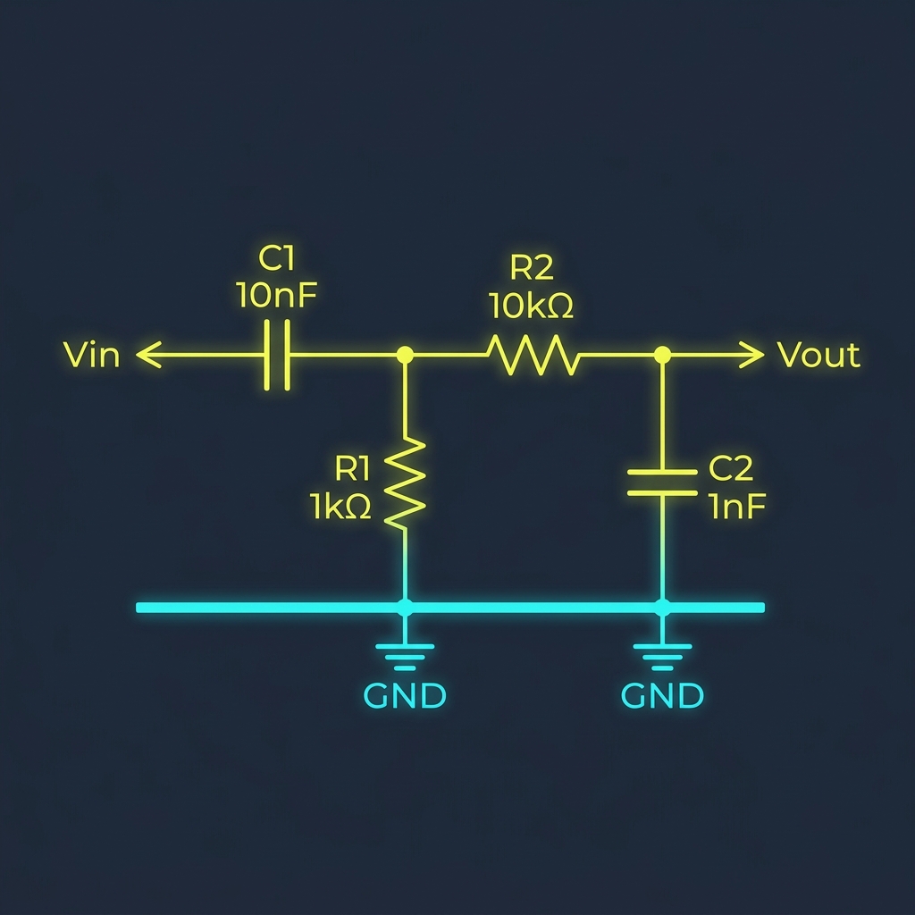 Band Pass Filter Circuit Schematic Diagram