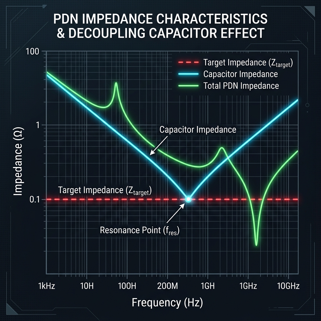 PDN Target Impedance Graph